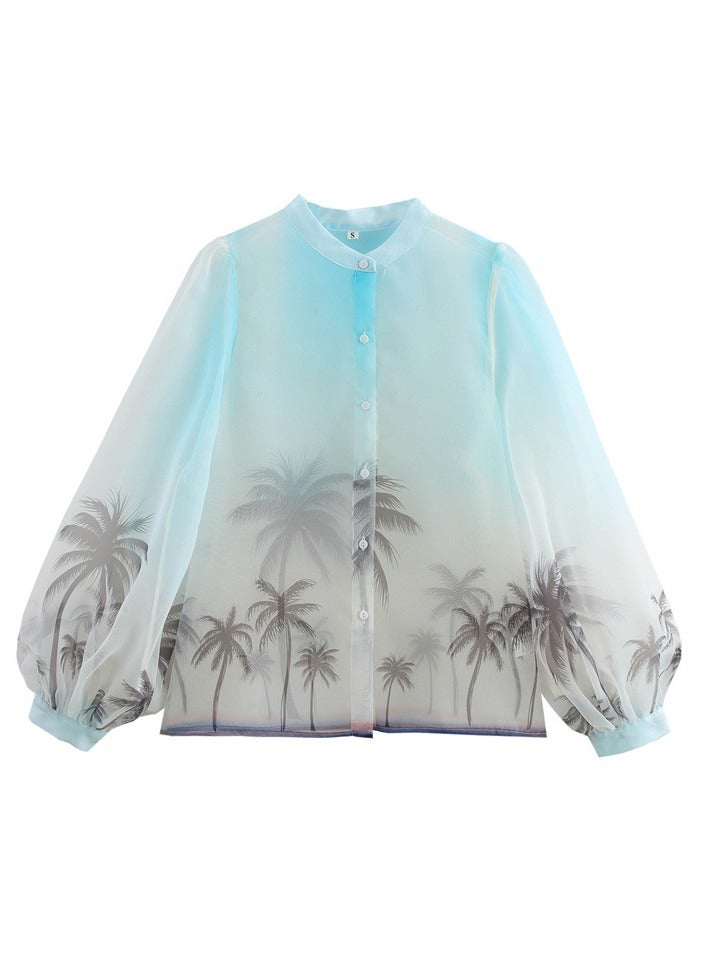 Shougu New Top Long Fashion Loose Casual Shirt - Image 1