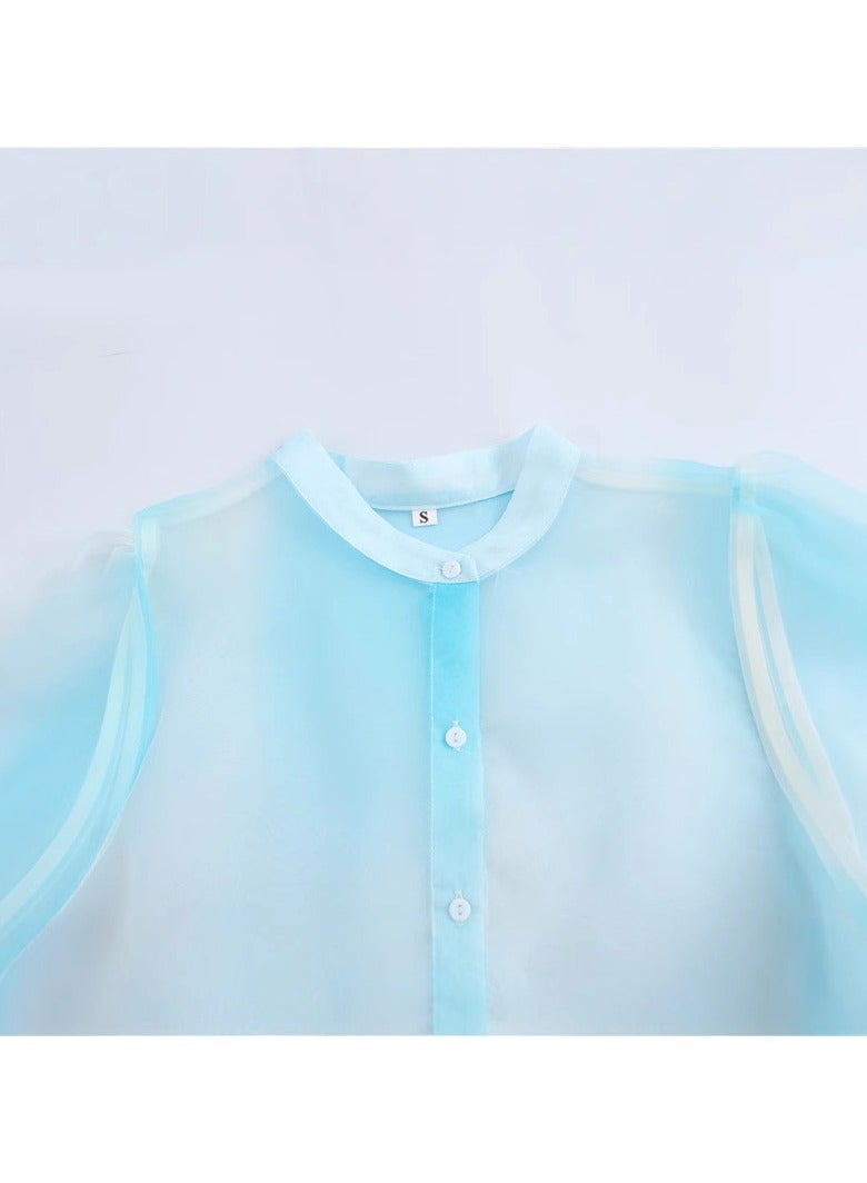 Shougu New Top Long Fashion Loose Casual Shirt - Image 3