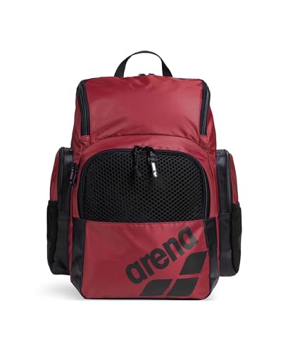 ARENA One Go Backpack Swimming Athlete Sports Gym Rucksack Multisport Daypack Medium Size Training Gear Equipment Swim Bag for Men and Women 35 Liters Crimson Pink Red - Image 1