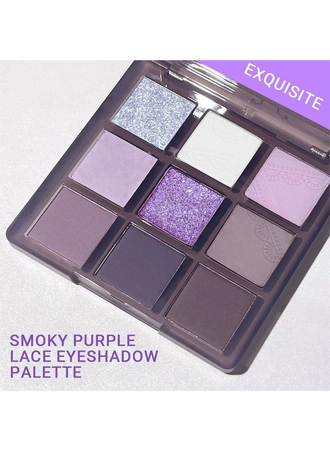 KAPEINE Lavender Charm 9-Color Eyeshadow Palette - Create Romantic and Dreamy Eye Makeup - Image 3