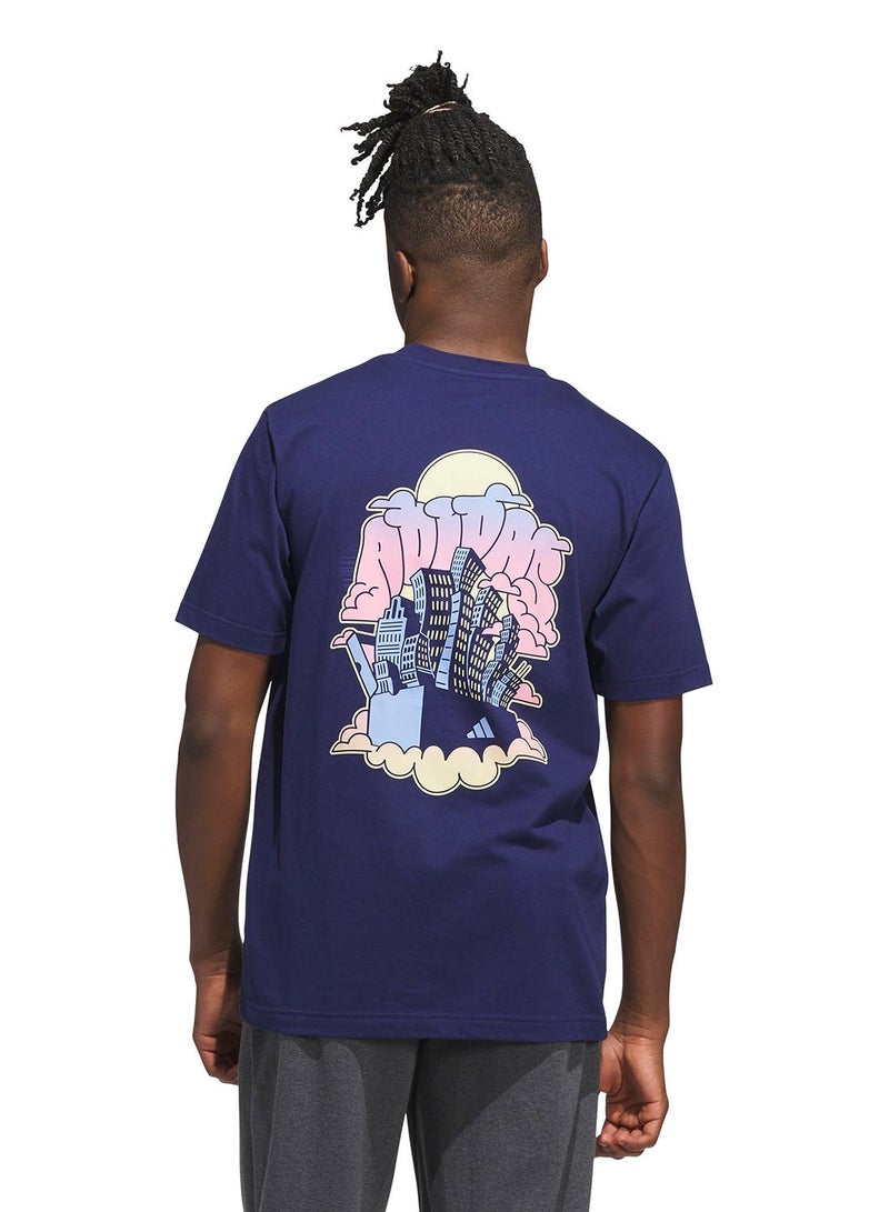 Adidas 90S Nostalgia City Graphic T-Shirt - Image 2