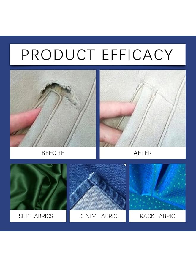 erorex Fabric Glue Permanent 50Ml Fabric Glue For Patch Clear Fabric Glue For Clothing Permanent Washable Clothing Glue For All Fabrics Cotton Denim Leather Flannel 2Pcs - Image 5