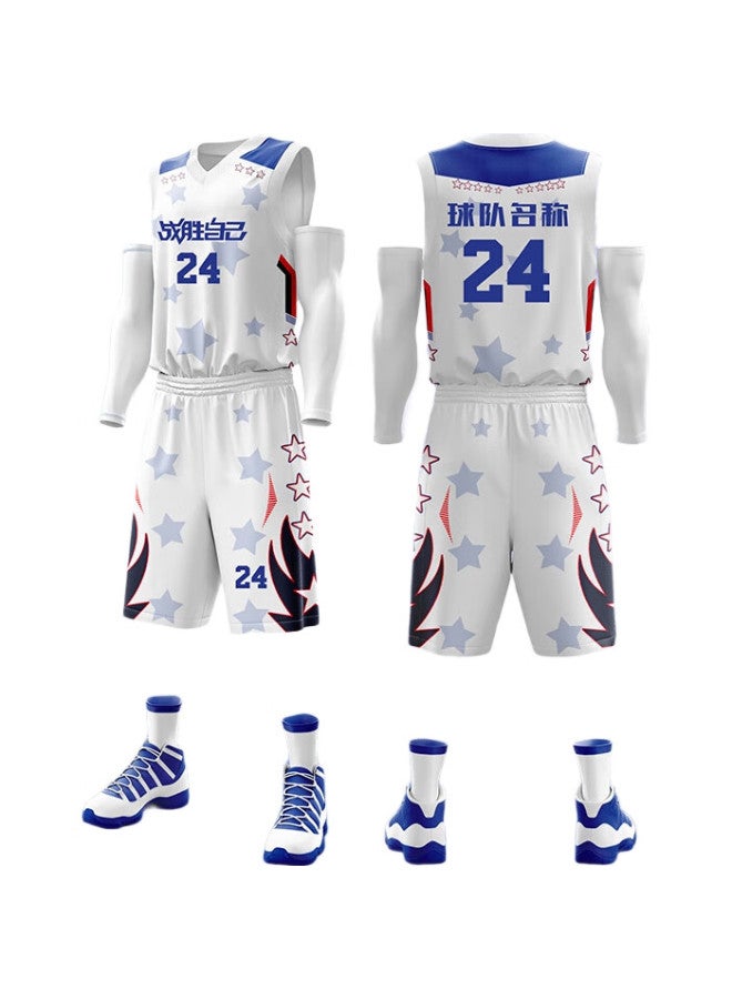 So Many Vips Customized Basketball Jersey And Shorts Set For Vips, Loose-Fitting Training Outfit For Summer Games, Group Purchase With Digital Logo Printing - Image 2