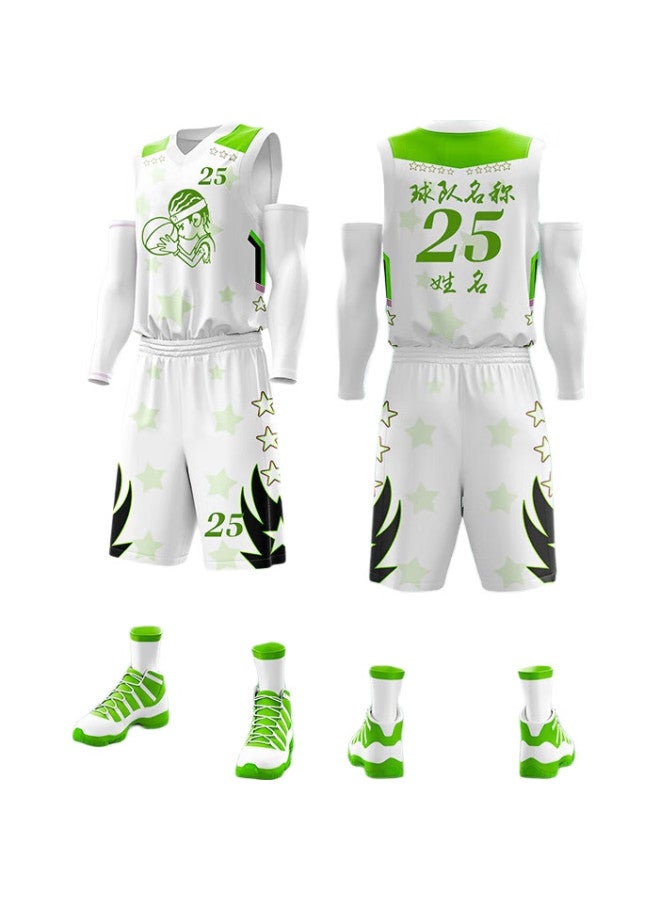 So Many Vips Customized Basketball Jersey And Shorts Set For Vips, Loose-Fitting Training Outfit For Summer Games, Group Purchase With Digital Logo Printing - Image 3