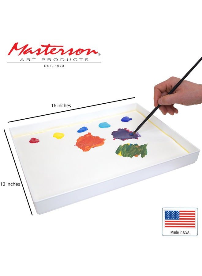 Masterson Sta-Wet Premier Palette Airtight Paint Palette Keeps Paint Fresh for Days 12 x 16 Inches, Made in USA - Image 4