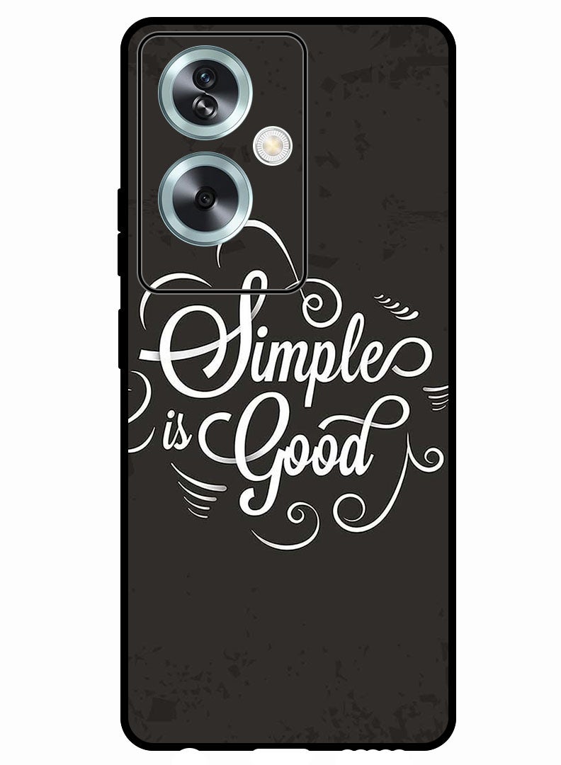 Theodor Protective Case Anti Scratch Shock Proof Bumper Cover For Oppo A79 5G Simple Is Good - Image 1