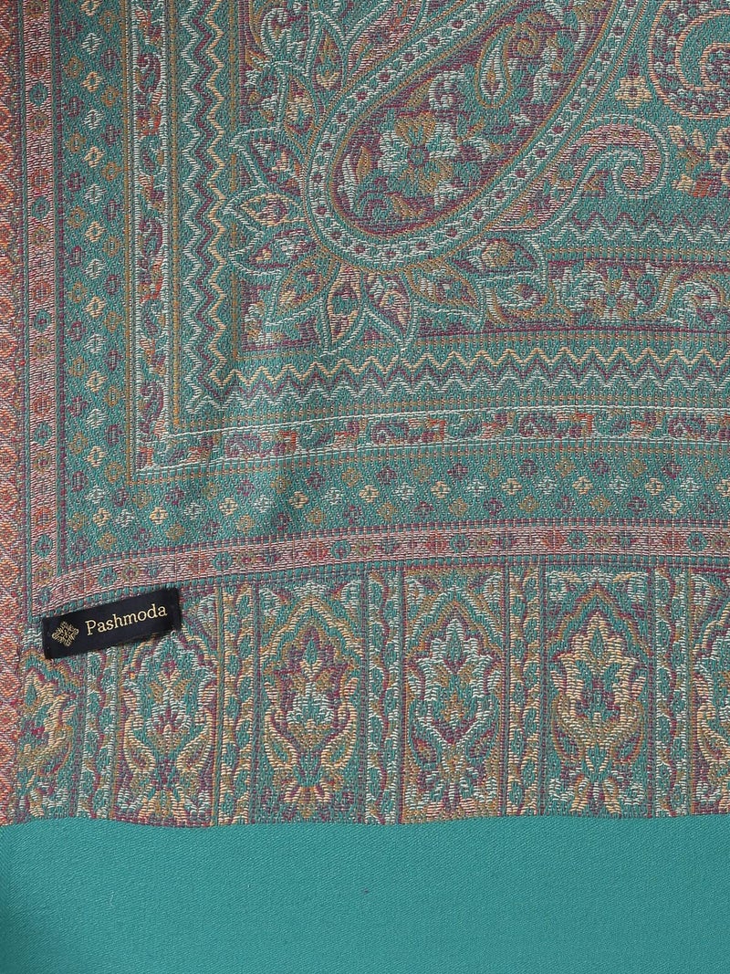 Pashmoda Women Aaraish Kashmiri Royal Paisley Design Jamawar Shawl (Size: 101 X 203 Cms) - Image 3