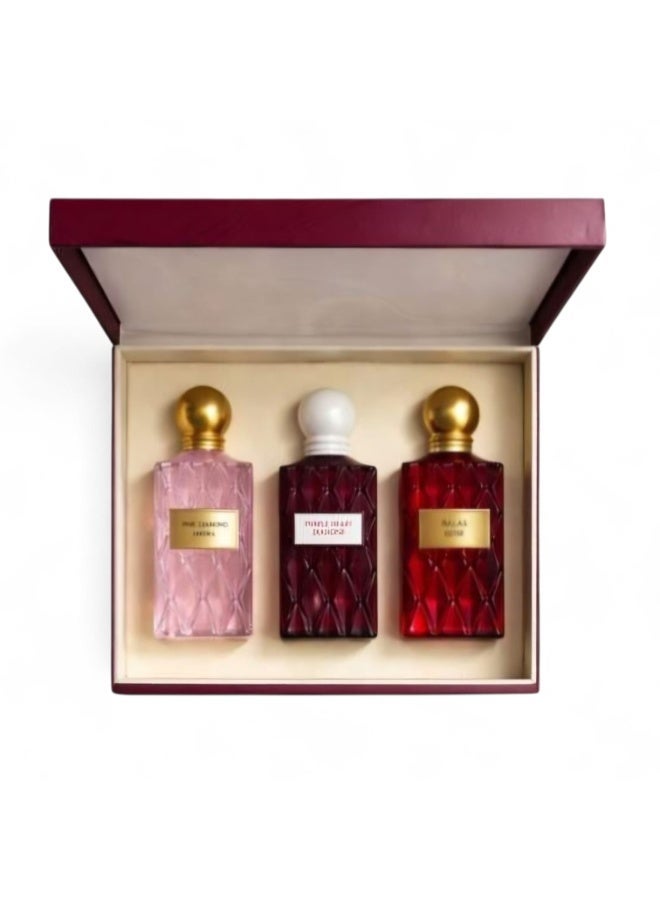 دايموند بوكس دايموند العنابي (75 مل):  · دايموند بينك ساكورا  · بالاس روز  · دايموند بيربل هارت - Image 1