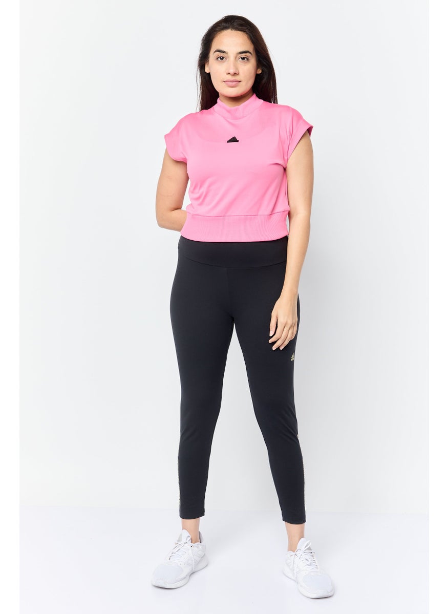 Adidas Women Sportswear Fit Cap Sleeve Outdoor T-Shirts, Pink  - Image 3