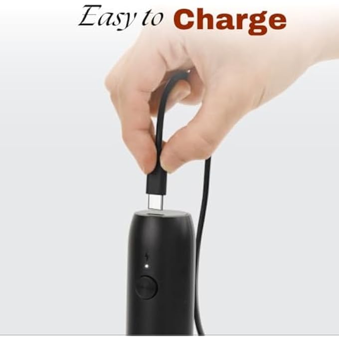 ريحني جهاز خفق الحليب الكهربائي القوي والهادئ، قابل لإعادة الشحن عبر USB، جهاز تحريك القهوة المحمول بسرعة 10000 دورة في الدقيقة، لتحضير مشروبات لاتيه وكابتشينو وشوكولاتة ساخنة - Image 3