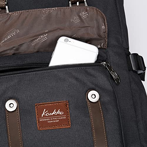KAUKKO Travel Laptop Backpack, Outdoor Rucksack, Casual backpack Fits 15.6"(Oxford Black) - Image 5