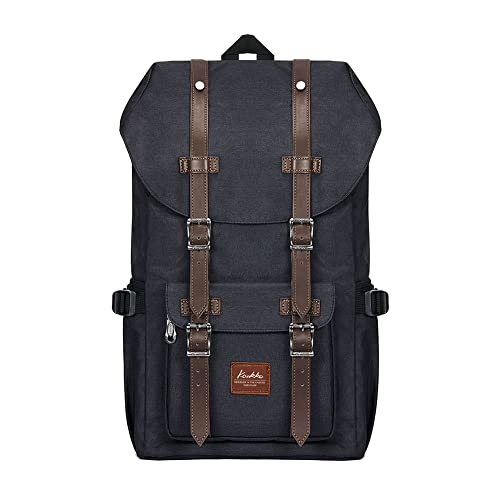 KAUKKO Travel Laptop Backpack, Outdoor Rucksack, Casual backpack Fits 15.6"(Oxford Black) - Image 1