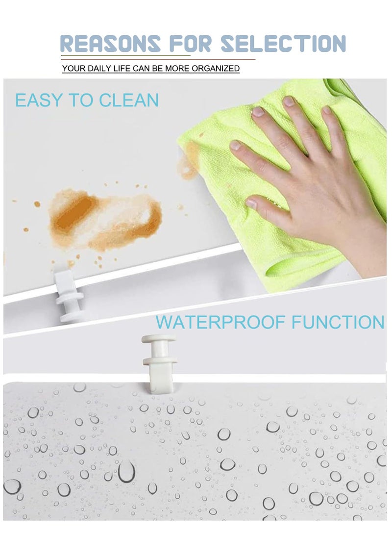 Barakah 2 قطع صينية فاصل لحقيبة بوج، ملحقات لإدخالات حقيبة بوج الأصلية الكبيرة جداً، مناسبة لإدخالات منظم حقيبة بوج وتقسيم المساحة (أبيض) - Image 3