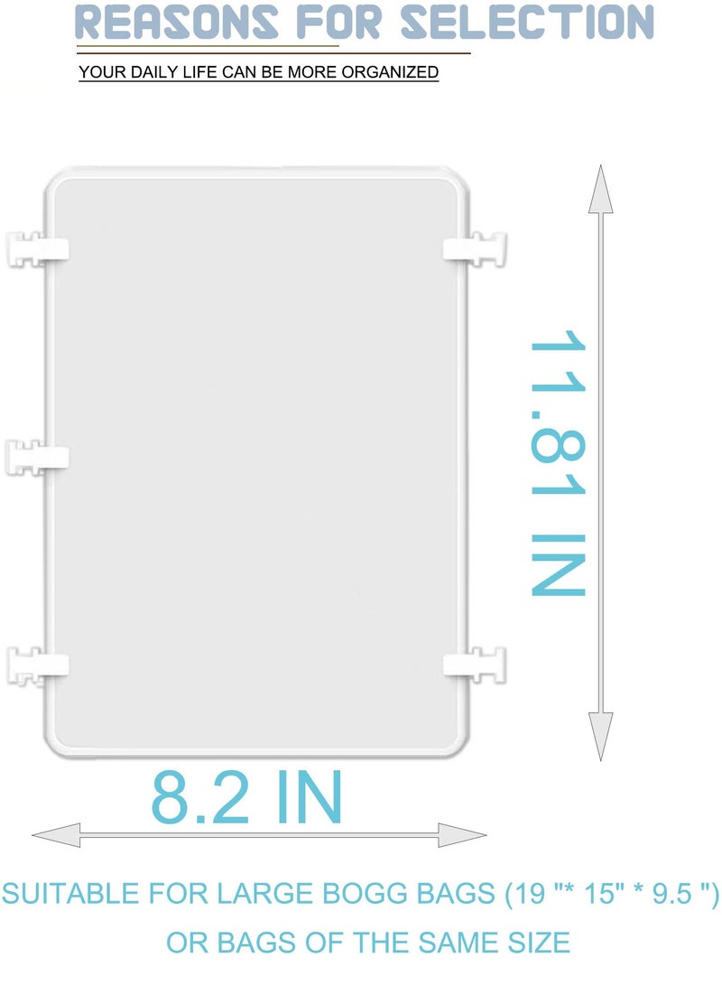 Barakah 2 قطع صينية فاصل لحقيبة بوج، ملحقات لإدخالات حقيبة بوج الأصلية الكبيرة جداً، مناسبة لإدخالات منظم حقيبة بوج وتقسيم المساحة (أبيض) - Image 2