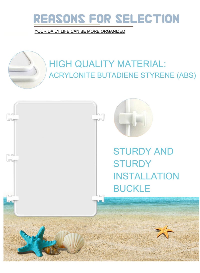 Barakah 2 قطع صينية فاصل لحقيبة بوج، ملحقات لإدخالات حقيبة بوج الأصلية الكبيرة جداً، مناسبة لإدخالات منظم حقيبة بوج وتقسيم المساحة (أبيض) - Image 4