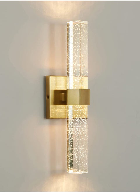 Modern Home Decor 3 Tone Luminous Crystal Wall Lamp