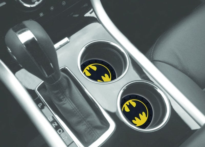 Plasticolor 001960R01 Batman Auto Car Truck SUV Cup Holder Coaster 2-Pack - Image 3