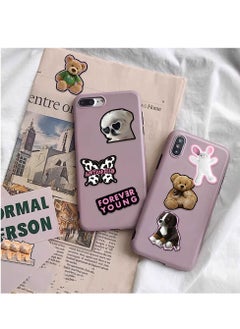 DTBG 55 Sheets of Black Pink Graffiti Minimalist Korean Stickers for Laptop, Water Cup, Ledger, Phone Case Decoration, Waterproof DIY Stickers  - Image 3