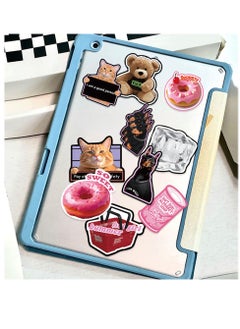 DTBG 55 Sheets of Black Pink Graffiti Minimalist Korean Stickers for Laptop, Water Cup, Ledger, Phone Case Decoration, Waterproof DIY Stickers  - Image 2