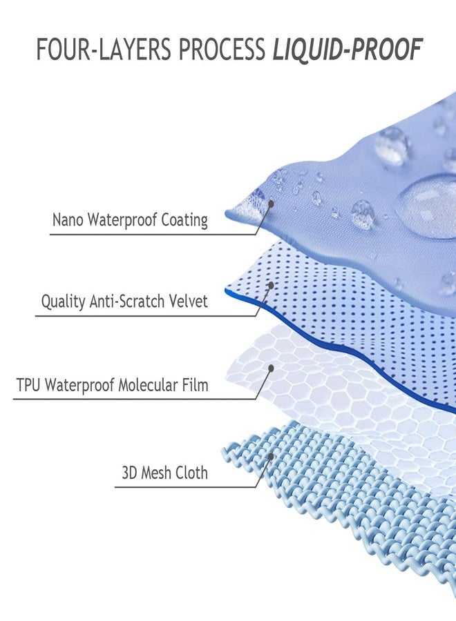 NICEEC Waterproof Couch Covers for Pets Friendly Anti Scratch Cat Dog Hair Urine Proof Armchair Cover Thick Washable Non-Slip Soft Plush Sofa Slipcovers for Leather Furniture Protector(Light Khaki) - Image 5