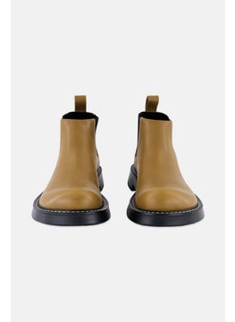 CHARLES & KEITH Women Slip On Ankle Boots, Khaki  - Image 3