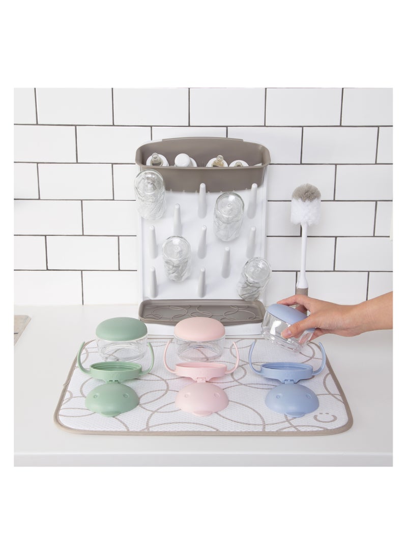 يبي Ubbi - بساط تجفيف من الألياف الدقيقة - رمادي داكن، عبوتان - Image 4