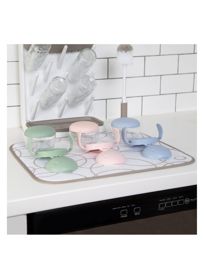 يبي Ubbi - بساط تجفيف من الألياف الدقيقة - رمادي داكن، عبوتان - Image 5