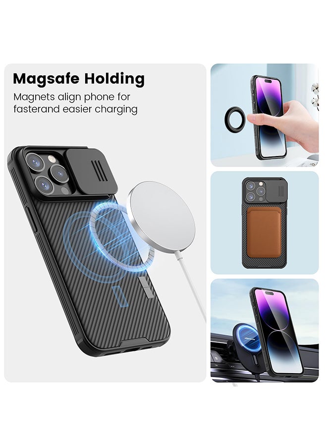 Nillkin Camshield Pro Magnetic Case for iPhone15 Pro Max Black - Image 3