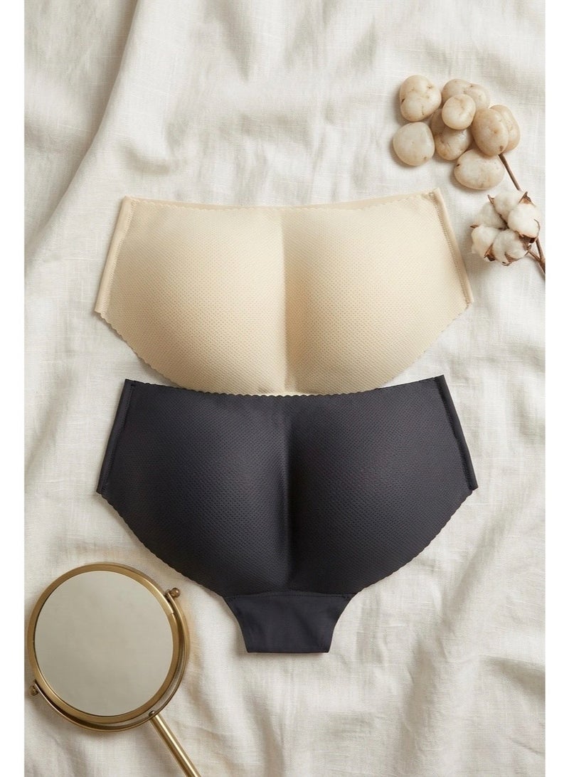 Women's Seamless High-Waist Briefs, Breathable Microfiber No-Show Panties - Image 3