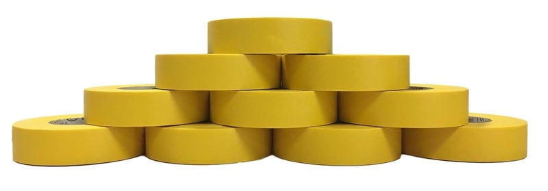 TradeGear Electrical Tape (10PK) Yellow Matte – Waterproof, Flame Retardant, Strong Rubber Based Adhesive, UL Listed – Rated for Max. 600V and 80oC Use – Measures 60’ x 3/4" x 0.07" - Image 2