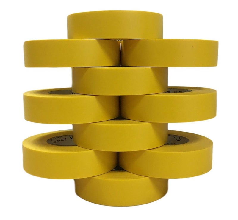TradeGear Electrical Tape (10PK) Yellow Matte – Waterproof, Flame Retardant, Strong Rubber Based Adhesive, UL Listed – Rated for Max. 600V and 80oC Use – Measures 60’ x 3/4" x 0.07" - Image 3
