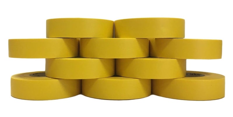 TradeGear Electrical Tape (10PK) Yellow Matte – Waterproof, Flame Retardant, Strong Rubber Based Adhesive, UL Listed – Rated for Max. 600V and 80oC Use – Measures 60’ x 3/4" x 0.07" - Image 4