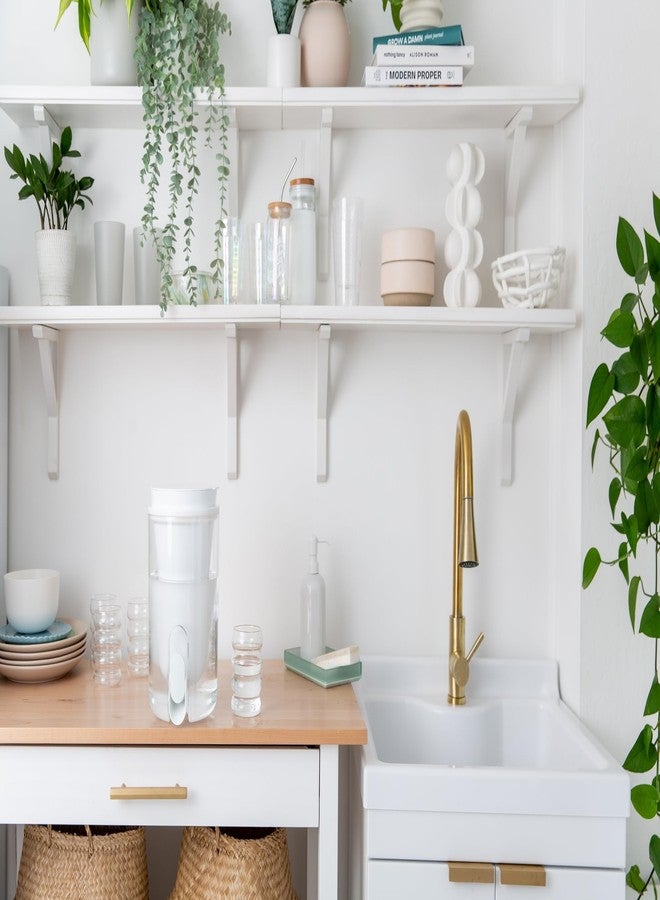 لايف ستراو موزع فلتر المياه لايف سترو هوم ستوديو، سعة 10 أكواب، لون أبيض قطبي، خالٍ من مادة BPA، مصمم للاستخدام اليومي، يحمي من البكتيريا والطفيليات والجسيمات البلاستيكية الدقيقة ومركبات PFAS والرصاص، ويحسن المذاق. - Image 4