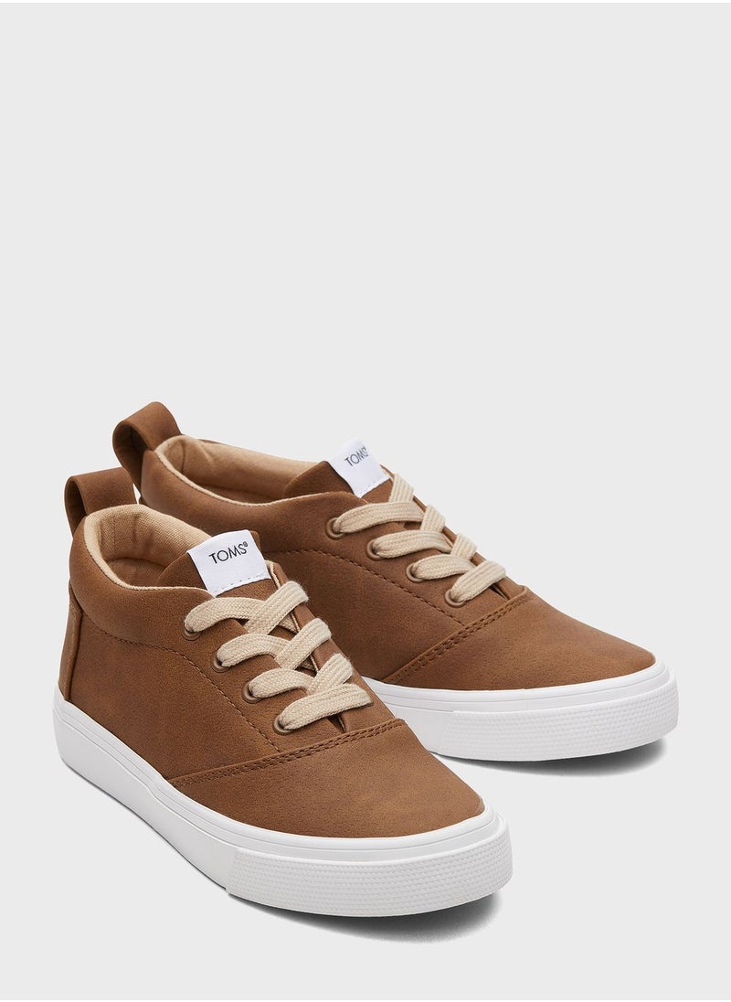 TOMS - Youth Lace Up Low Top Sneakers - Image 1