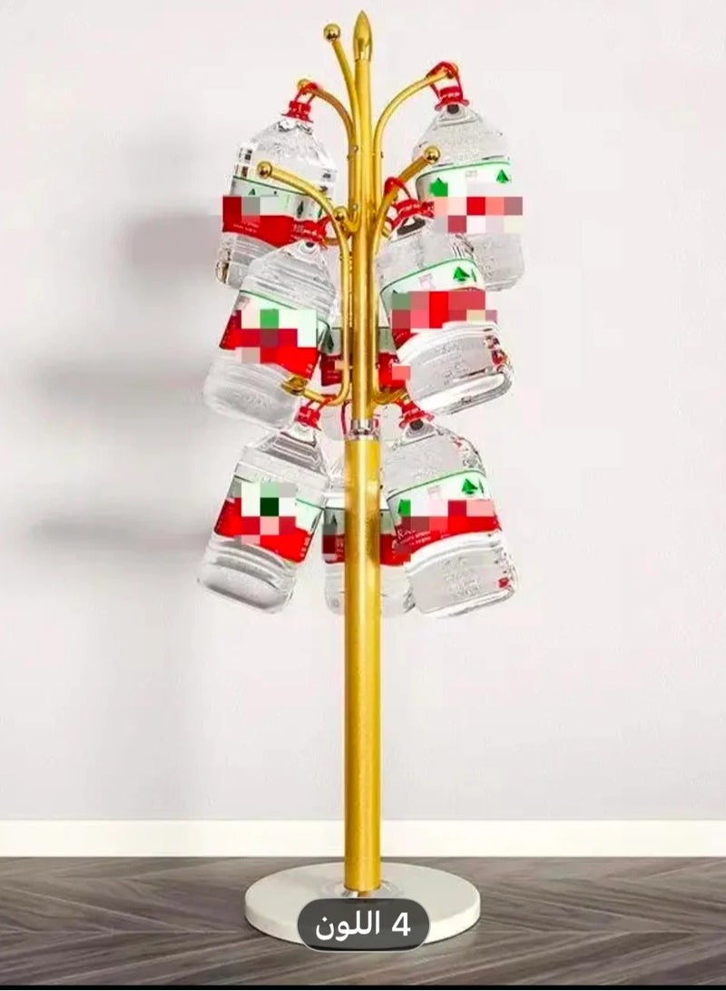 SHEE ONE Elegant Abaya Rack by SHEE ONE | Gold-Finished Clothes Stand with Heavy Marble Base | Coat and Garment Hanger with Hooks for Bags, Coats, Scarves, and Shemagh | Modern Design for Optimal Space Organization - Image 2