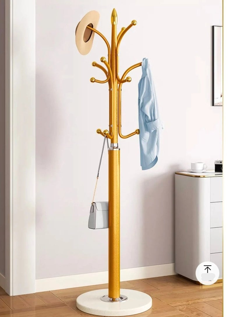 SHEE ONE Elegant Abaya Rack by SHEE ONE | Gold-Finished Clothes Stand with Heavy Marble Base | Coat and Garment Hanger with Hooks for Bags, Coats, Scarves, and Shemagh | Modern Design for Optimal Space Organization - Image 4