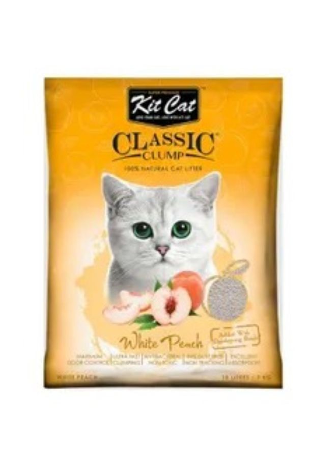 كيت كات رمل مخصص للقطط برائحة الخوخ 10لتر