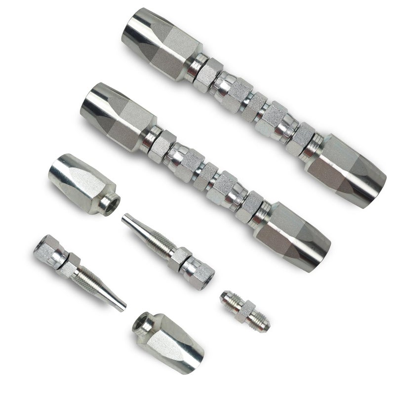 AKM 3Pcs Hydraulic Hose Field Repair Kit14 38 12 Inner Diameter Reusable