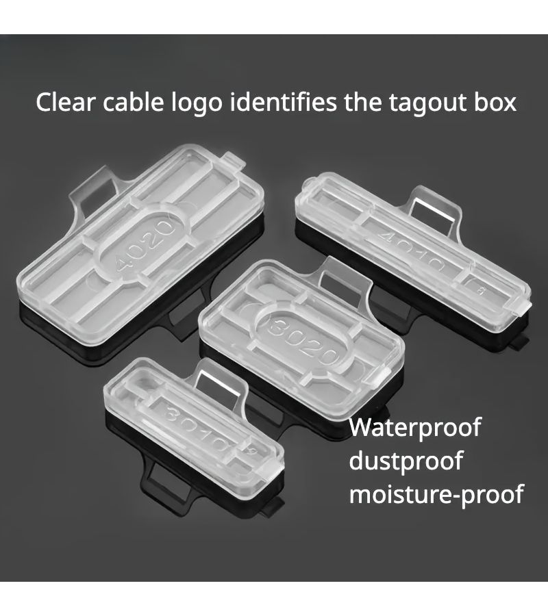 200pcs Reusable Cable Label Set with Zip Ties for Electronics - Image 4