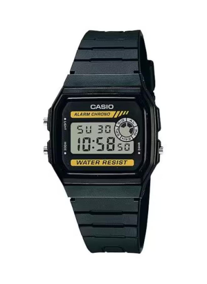 CASIO Unisex Digital Display Watch With Black Resin Strap - F-94WA-9D 