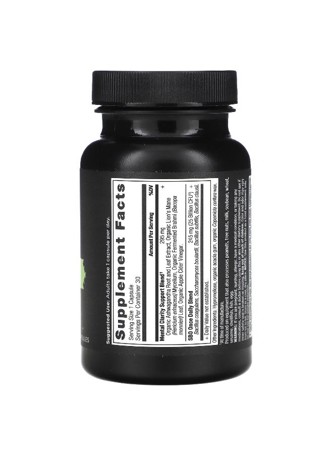 Ancient Nutrition - Ancient Nutrition, SBO Probiotics, Mental Clarity, 25 Billion CFU, 30 Capsules - Image 1