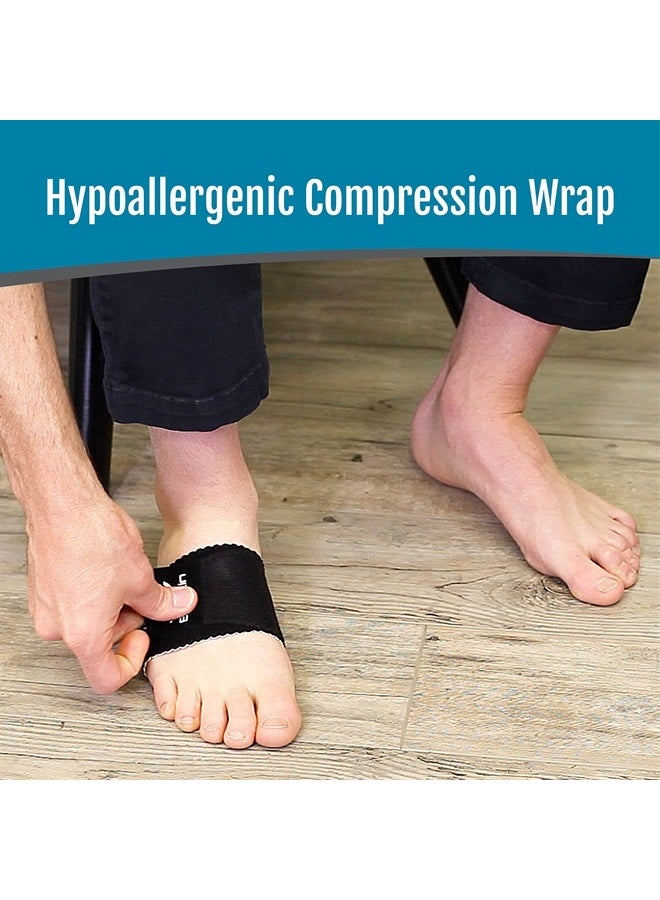 Hammer Toe Straightener, Claw Toe Straightener, or Mallet Toe Straightener - For Use after a Weil Osteotomy - Includes Two Toe Straps and Compression Foot Wrap