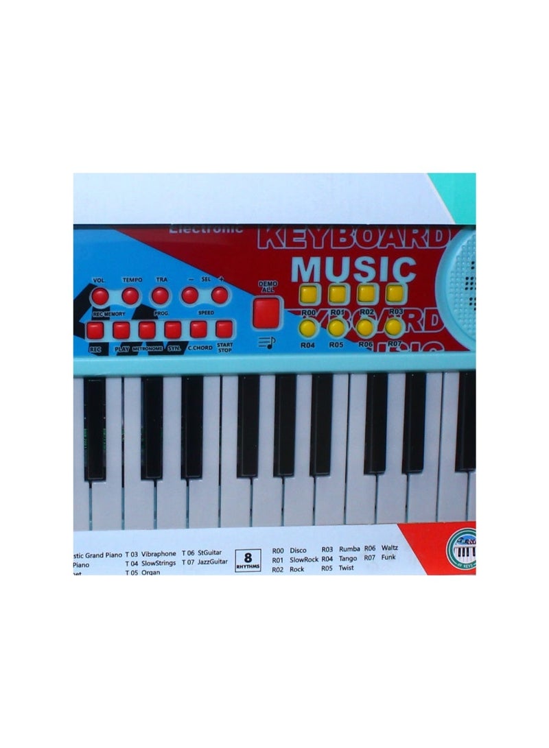 Prime Electronic Keyboard with Microphone & USB – 49 Keys – Model BX1687 - Image 3
