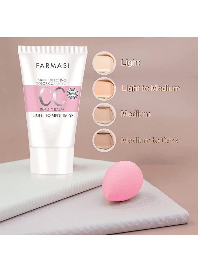 FARMASI - Cc Cream With Multiminerals, Pure, Natural And Flawless Finish, Great Results Every Time, Medium To Full Coverage, Allday Hold, All Skin Types, Spf 25, 1.69 Fl Oz Pack Of 1, Light To Medium - Image 1