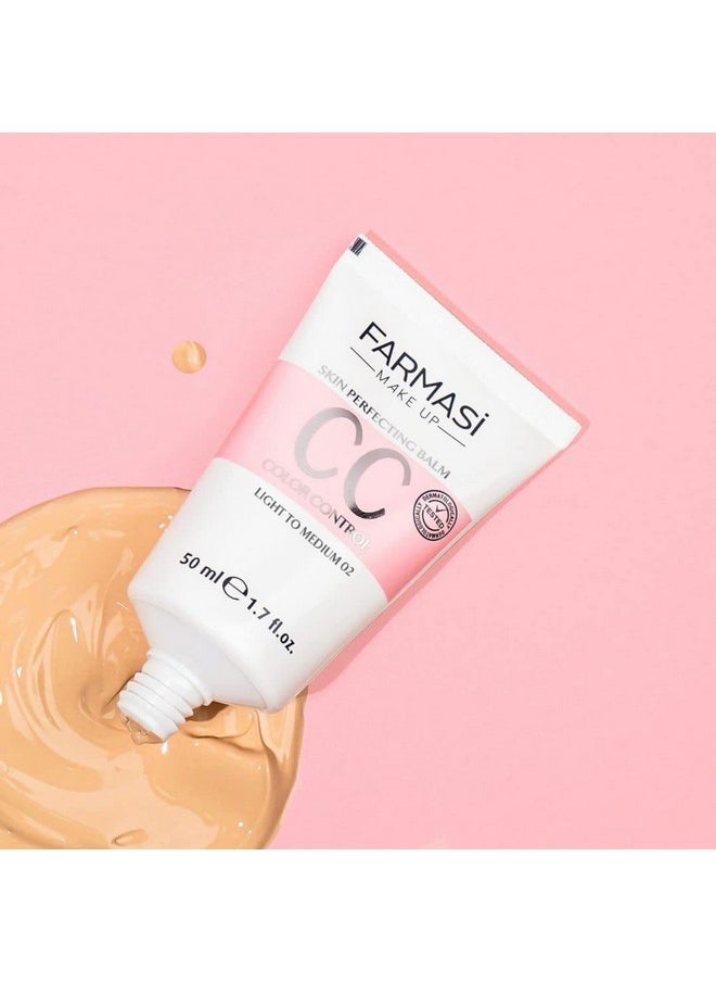 FARMASI - Cc Cream With Multiminerals, Pure, Natural And Flawless Finish, Great Results Every Time, Medium To Full Coverage, Allday Hold, All Skin Types, Spf 25, 1.69 Fl Oz Pack Of 1, Light To Medium - Image 1