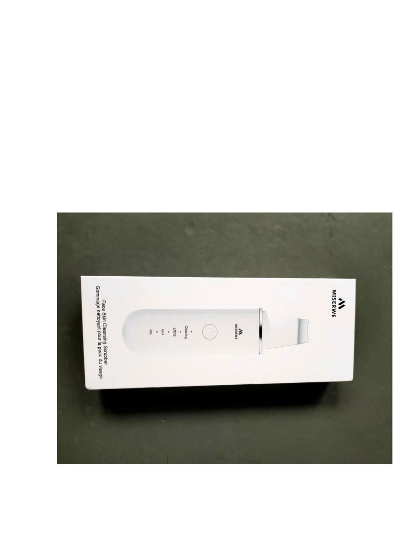 Miserwe Skin Scrubber Face Skin Spatula Facial Scrubber Spatula for Deep Cleansing Blackhead Remover Pore Cleaner with 4 Modes (White) - Image 4