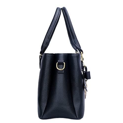 KKXIU 3 Zippered Compartments Purses and Handbags for Women Top Handle Satchel Shoulder Ladies Bags (A-Black Leopard) - Image 4