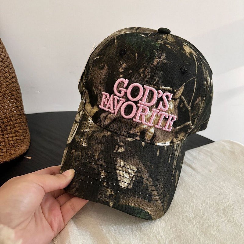 Camo Cap Unisex American  Embroidered Sun Protection Hat Cotton - Image 1
