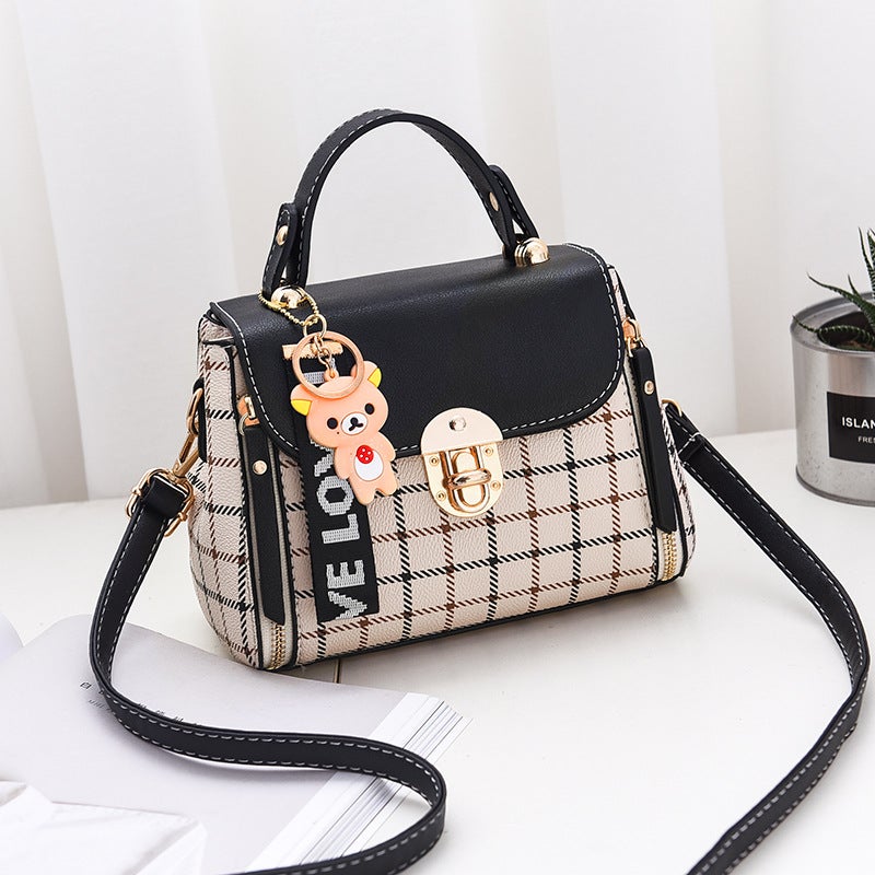New Small Bag For Women 2025 K-Style New Trendy Fashion Girl Shoulder Crossbody Bag Plaid Small Square Bag Dropshipping - Image 2