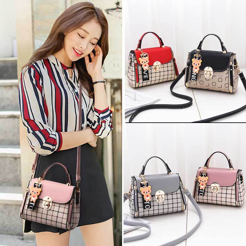 New Small Bag For Women 2025 K-Style New Trendy Fashion Girl Shoulder Crossbody Bag Plaid Small Square Bag Dropshipping - Image 3